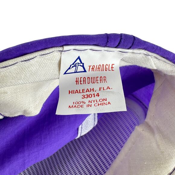 Vintage Royal Caribbean Nordic‎ Empress Hat Snapback Purple Nylon Cruise Cap - Picture 8 of 8